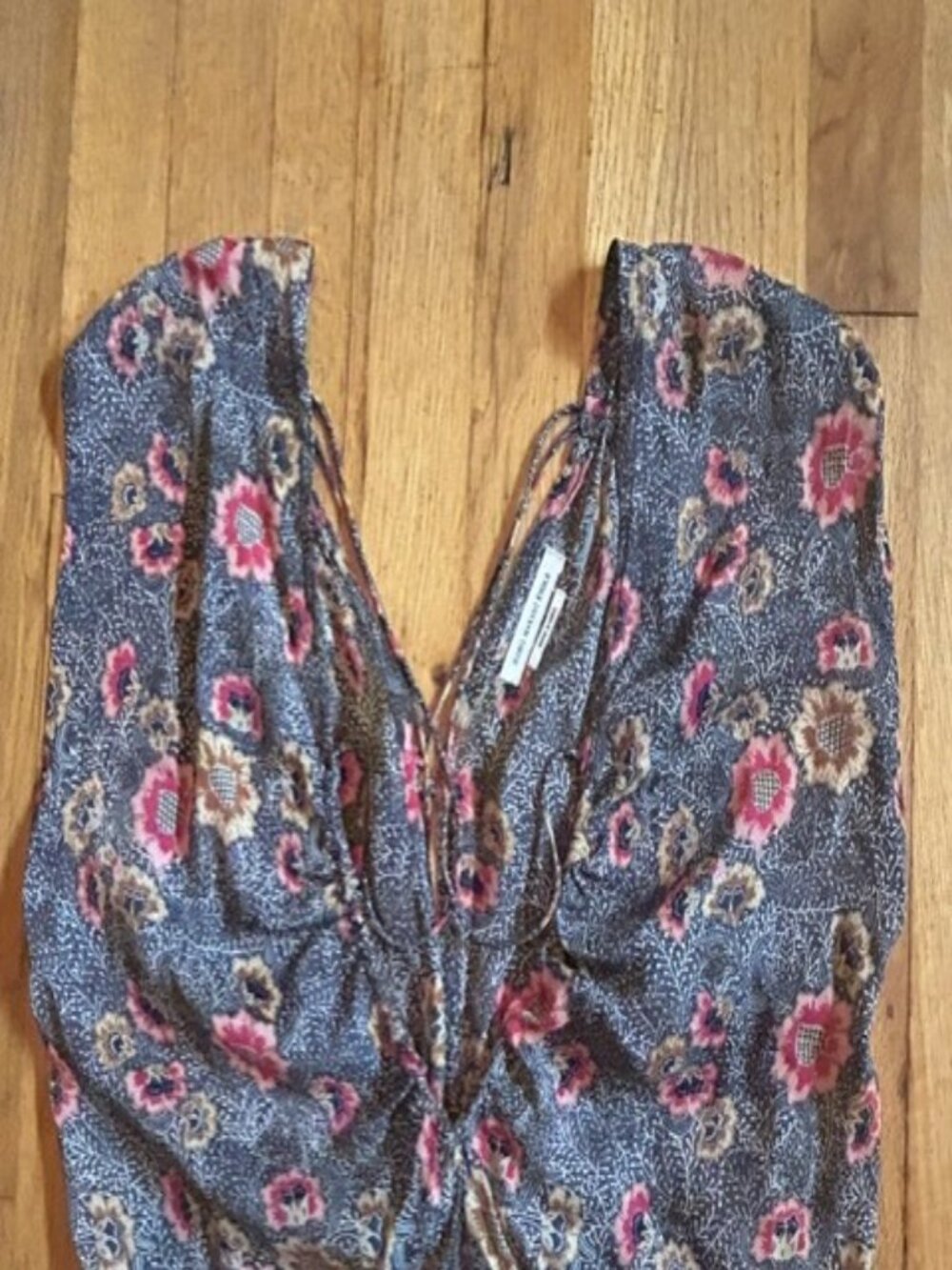 Isabel Marant Étoile Floral Silk Sleeveless Dress Size 36 - Picture 4 of 8